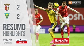 Liga Portugal Betclic: Sp. Braga 2 - 2 Estoril (2024-2025)