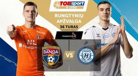 A Lyga: Banga Gargzdai 1 - 1 FC Hegelmann Litauen (2024)