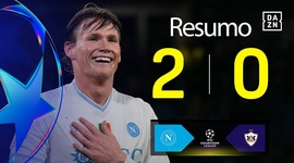 Liga Campeões: Napoli 2 - 0 FK Qarabagh (2025-2026)