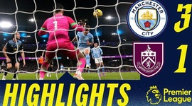 Premier League: Man City 3 - 1 Burnley (2023-2024)