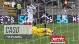 Liga Portugal Betclic: Moreirense vs Sp. Braga, Caso Pedro Santos, 46' (2024-2025)