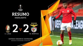 Liga Europa: Standard 2 - 2 Benfica (2020-2021)