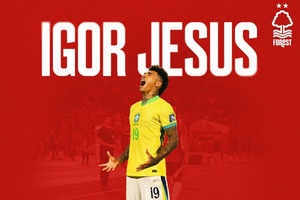 OFICIAL: Igor Jesus deixa o Botafogo por clube da Premier League