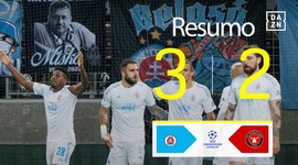 Liga Campeões: Slovan Bratislava 3 - 2 Midtjylland (2024-2025)