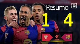 La Liga: Sevilla 1 - 4 Barcelona (2024-2025)