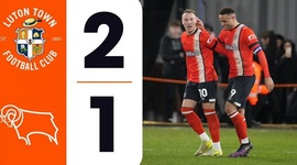 Championship: Luton Town 2 - 1 Derby County (2024-2025)