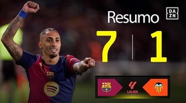 La Liga: Barcelona 7 - 1 Valência (2024-2025)