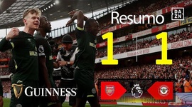 Premier League: Arsenal 1 - 1 Brentford (2024-2025)