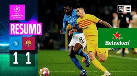 Liga Campeões: Napoli 1 - 1 Barcelona (2023-2024)