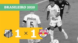 Brasileirão: Santos 1 - 1 RB Bragantino (2020)
