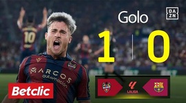 La Liga: Levante vs Barcelona, Golo 1-0 Romero (2025-2026)