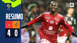 Ligue 1: Stade Brest 4 - 0 Lorient (2023-2024)