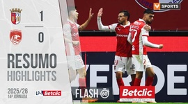 Liga Portugal Betclic: Sp. Braga 1 - 0 Santa Clara (2025-2026)