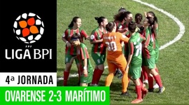 Liga de Futebol Feminino BPI: Ovarense 2 - 3 Marítimo (2019-2020)
