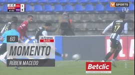 Liga Portugal Betclic: Santa Clara vs Nacional, Jogada Rúben Macedo, 60' (2024-2025)