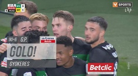 Liga Portugal Betclic: Sporting vs Estoril, Golo 3-1 Gyokeres (g.p.) (2024-2025)