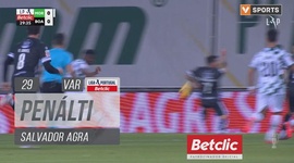 Liga Portugal Betclic: Moreirense vs Boavista, Penálti Salvador Agra (VAR), 29' (2024-2025)
