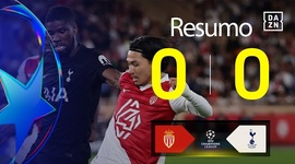 Liga Campeões: Monaco 0 - 0 Tottenham (2025-2026)