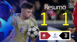 Liga Campeões: Lille 1 - 1 Juventus (2024-2025)