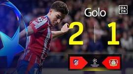 Liga Campeões: Atlético Madrid vs Leverkusen, Golo 2-1 Alvarez (2024-2025)