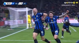 Serie A: Milan vs Inter, Golo 1-2 S. de Vrij (2024-2025)