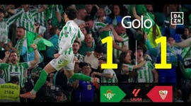 La Liga: Bétis vs Sevilla, Golo 1-1 Johnny Cardoso (2024-2025)