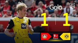 Bundesliga: Leverkusen vs Dortmund, Golo 1-1 Brandt (2024-2025)