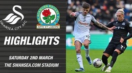 Championship: Swansea City 2 - 1 Blackburn (2023-2024)