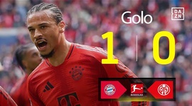 Bundesliga: Bayern München vs Mainz, Golo 1-0 Sane (2024-2025)