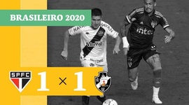Brasileirão: São Paulo 1 - 1 Vasco (2020)