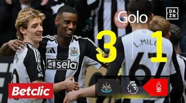 Premier League: Newcastle vs Nottingham Forest, Golo 3-1 Isak (2024-2025)
