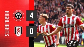 Championship: Sheffield Utd 4 - 0 Fulham (2021-2022)