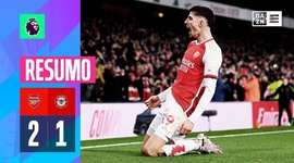 Premier League: Arsenal 2 - 1 Brentford (2023-2024)