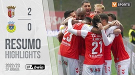 Liga Portugal Bwin: Sp. Braga 2 - 0 Arouca (2022-2023)