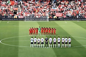 Minuto 20, estádio em pé. O momento que arrepiou Liverpool na despedida de Diogo Jota