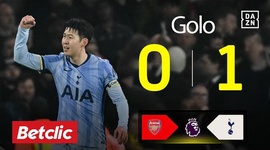 Premier League: Arsenal vs Tottenham, Golo 0-1 Son (2024-2025)