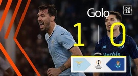 Liga Europa: Lazio vs FC Porto, Golo 1-0 Romagnoli (2024-2025)