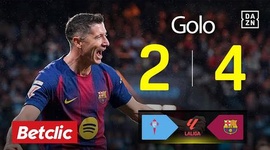 La Liga: Celta de Vigo vs Barcelona, Golo 2-4 Lewandowski (2025-2026)