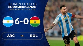 Qualificação Mundial América do Sul: Argentina 6 - 0 Bolívia (2026)