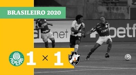 Brasileirão: Palmeiras 1 - 1 Vasco (2020)