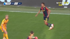 Serie A: Genoa vs Pisa, Golo 1-0 L. Colombo (2025-2026)