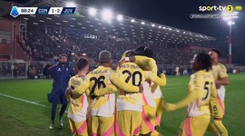 Serie A: Como vs Juventus, Golo 1-2 R. Kolo Muani (g.p.) (2024-2025)