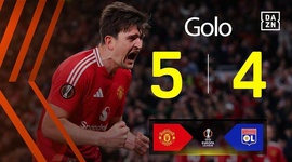 Liga Europa: Man Utd vs Lyon, Golo 5-4 Maguire (2024-2025)