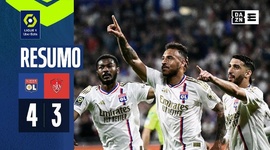 Ligue 1: Lyon 4 - 3 Stade Brest (2023-2024)