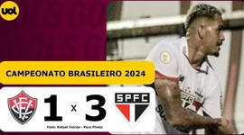 Brasileirão: Vitória 1 - 3 São Paulo (2024)