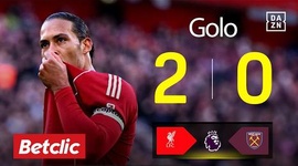 Premier League: Liverpool vs West Ham, Golo 2-0 Van Dijk (2025-2026)