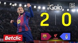 La Liga: Barcelona vs Oviedo, Golo 2-0 Raphinha (2025-2026)