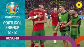Europeu: Portugal 2 - 2 França (2020)