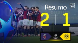 Liga Campeões: Bologna 2 - 1 Dortmund (2024-2025)