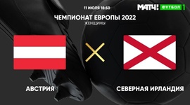 Europeu Feminino: Áustria 2 - 0 Irlanda do Norte (2022)